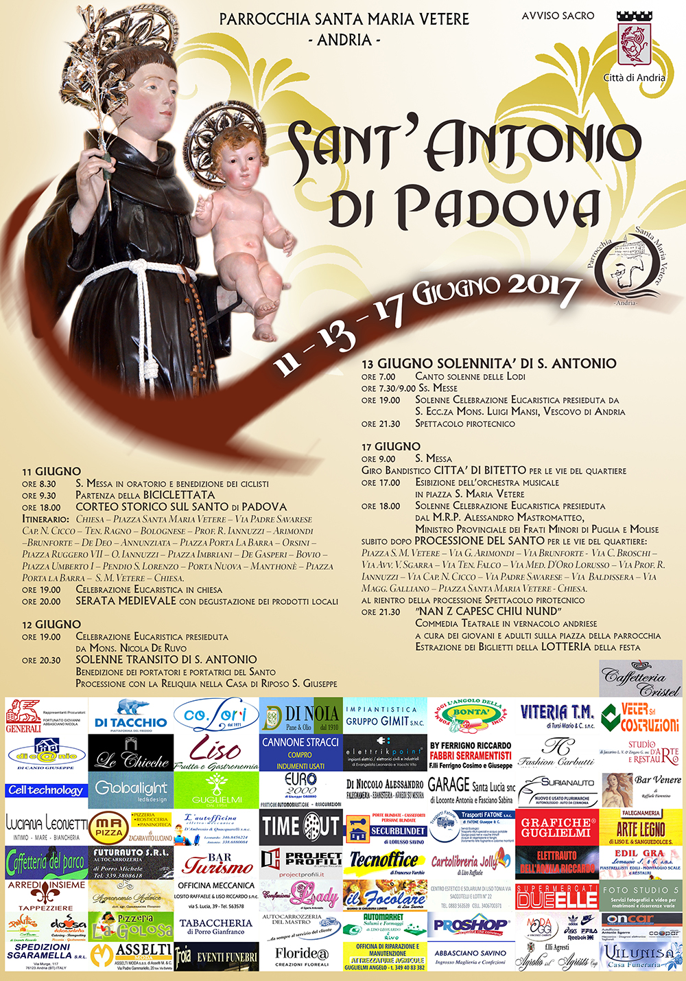 Convento Parrocchia Santa Maria Vetere La Festa Di Sant Antonio 2017